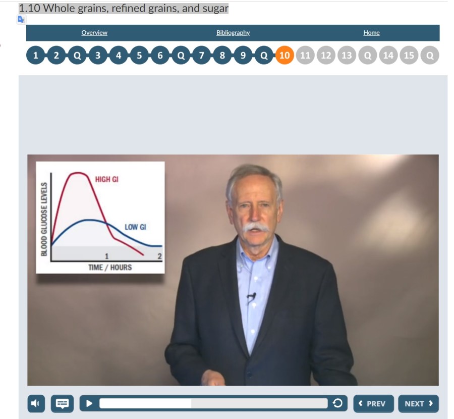 glycemic index of high and low starch foods--here whole grain is the high