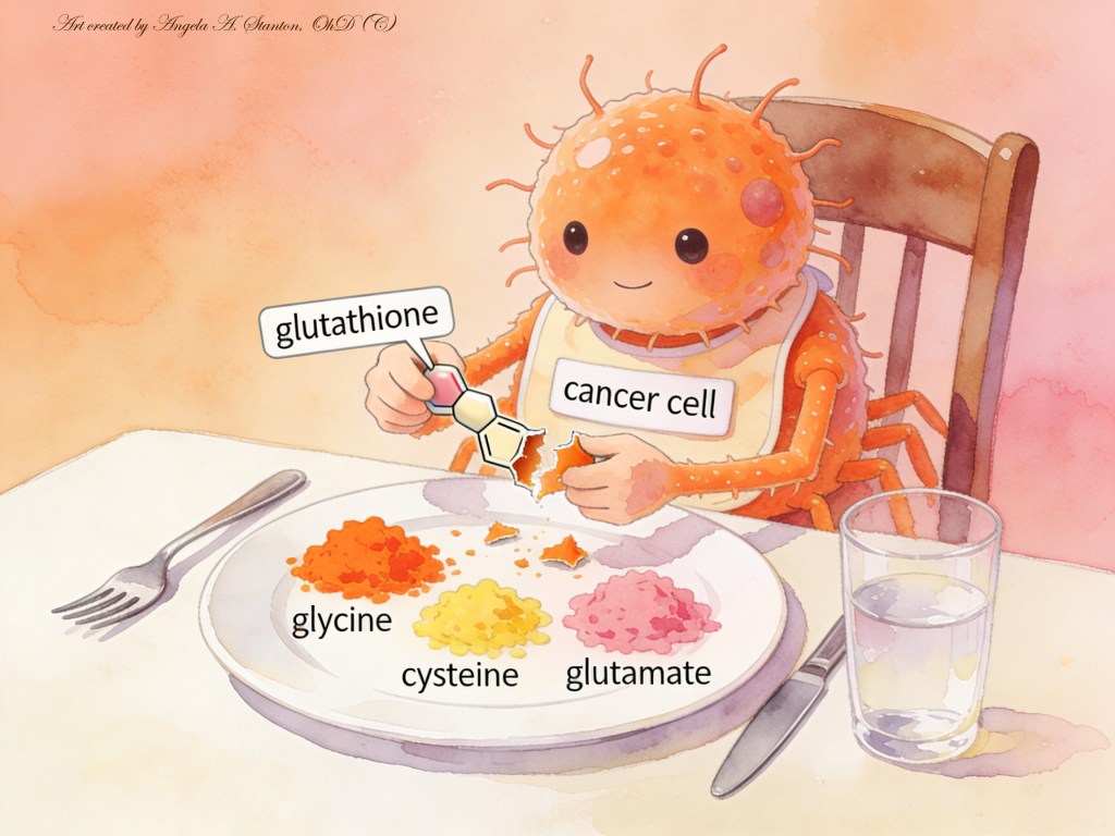 Do you take supplements? How about Glutathione and Taurine? This summary of a couple of research studies shows that supplementing these can backfire when it comes to cancer! Cancer cells use these for their own gain in unusual ways! 